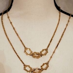 ♡HOST PICK♡ 49" Long Single or Double Tier Gold Necklace